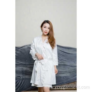 Women's soft satin housewear pajamas